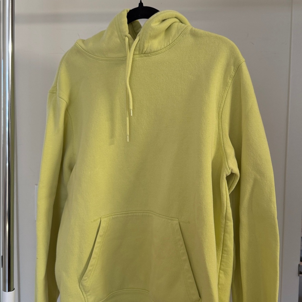 H&M Pale Yellow Men's Pullover Hoodie